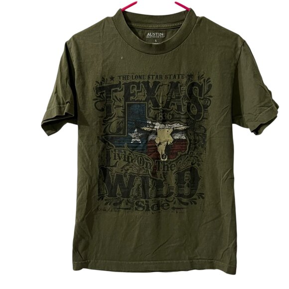 Austin Clothing Co. Texas Graphic Crewneck Short Sleeves T Shirt Small - Picture 3 of 6